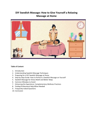 DIY Swedish Massage  How to Give Yourself a Relaxing Massage at Home