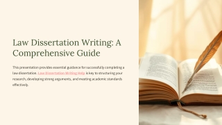 Law Dissertation Writing-A Comprehensive Guide