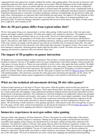 3D  online slots Revolution: Where Virtual  Connects  Real Life