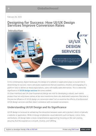 Designing for Success How UIUX Design Services Improve Conversion Rates