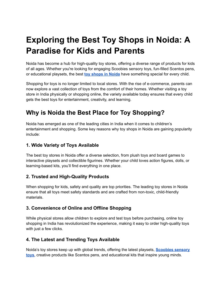 exploring the best toy shops in noida a paradise