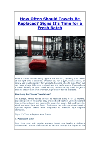 How Often Should Towels Be Replaced Signs It’s Time for a Fresh Batch