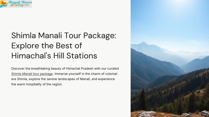 shimla manali tour package explore the best