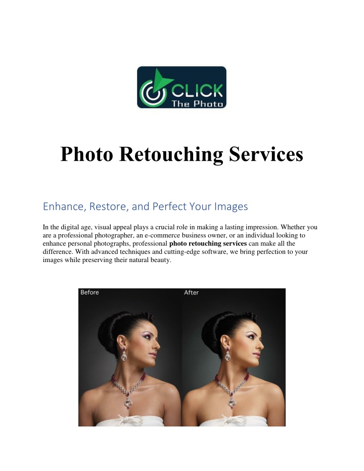 photo retouching services