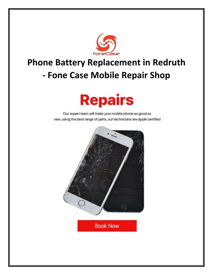 phone battery replacement in redruth fone case