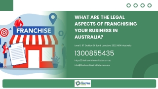 What are the Legal Aspects of Franchising Your Business in Australia?