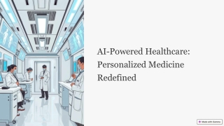 AI-Powered Healthcare: Personalized Medicine Redefined