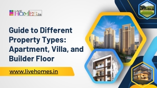 guide to different property types apartment villa