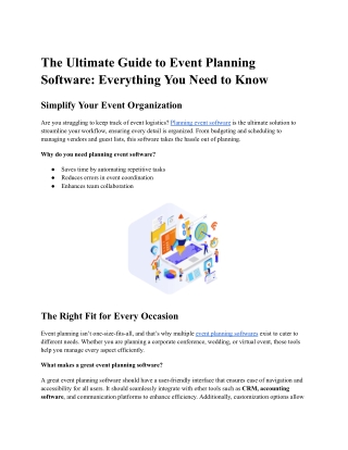 The Ultimate Guide to Event Planning Software_ Everything You Need to Know