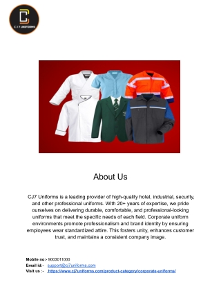 Corporate uniforms