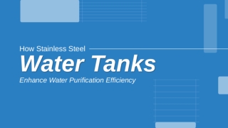 Innovative Water Tank Designs for Your Business