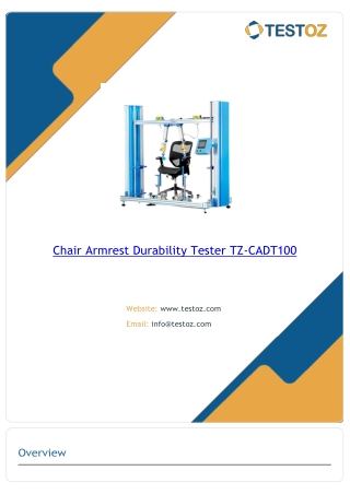 chair armrest durability tester tz cadt100