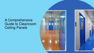 A Comprehensive Guide to Cleanroom Ceiling Panels