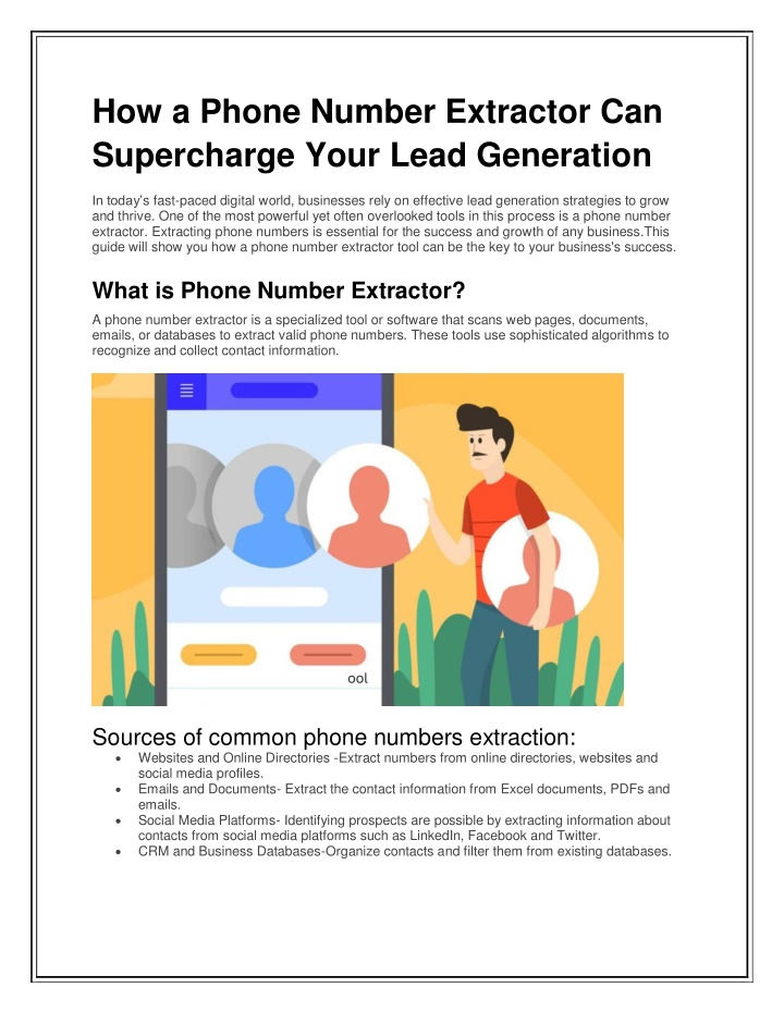 how a phone number extractor can supercharge your