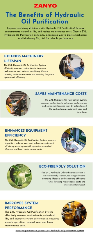 ZYL Hydraulic Oil Purification System – Improves System Performance & Efficiency