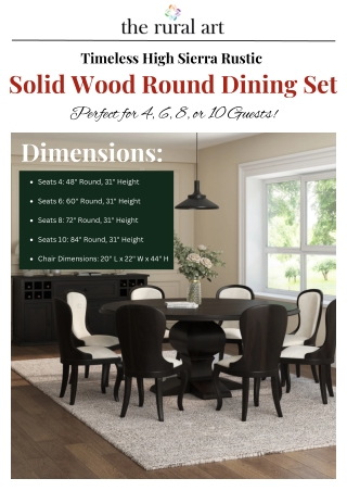 Ideal Dining Table Set for Family or Group Meals