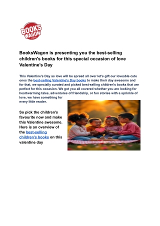 Best-Selling Valentine's day Children Books
