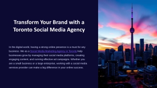 Professional Social Media Marketing Agency in Toronto