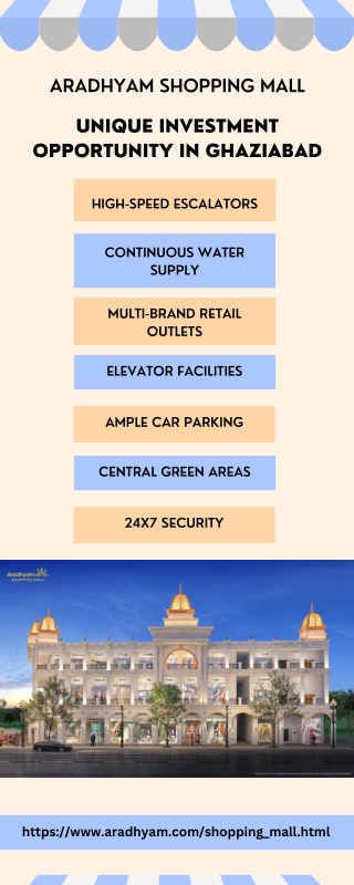 Aradhyam Shopping Mall - Unique Investment Opportunity in Ghaziabad