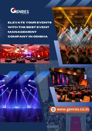 Elevate Your Events with the Best Event Management Company in Odisha