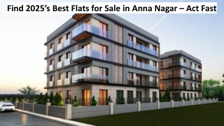 Apartments for Sale in Anna Nagar