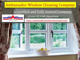 Crystal Clear Views- Professional Window Cleaning in O’Fallon, MO