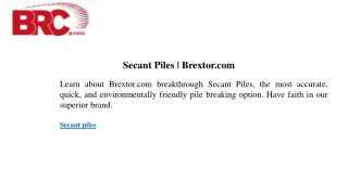 secant piles brextor com