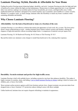laminate flooring stylish durable affordable