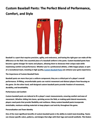 custom baseball pants the perfect blend