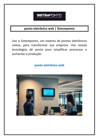 ponto eletr nico web sistemponto