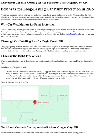 Advanced Technology Auto Detailing Discounts Eagle Creek, OR