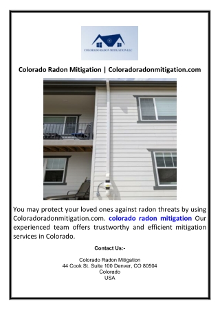 Colorado Radon Mitigation | Coloradoradonmitigation.com