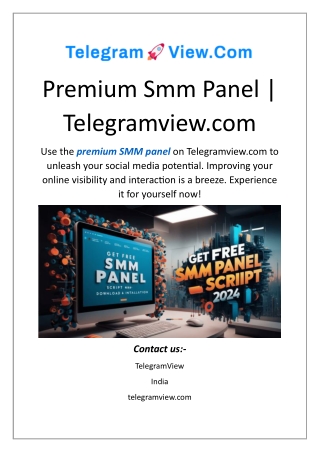 premium smm panel telegramview com