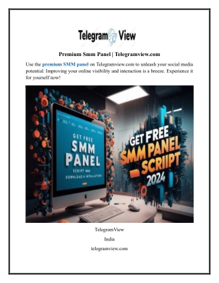 premium smm panel telegramview com