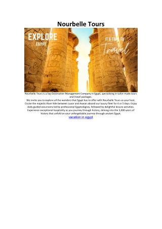 nourbelle tours