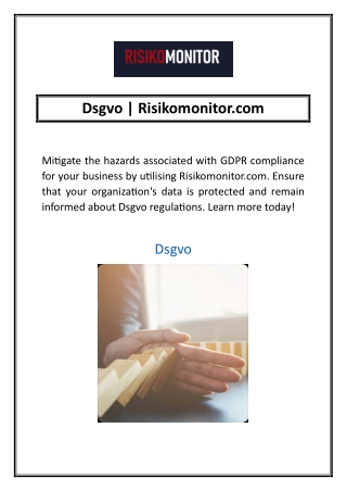 dsgvo risikomonitor com
