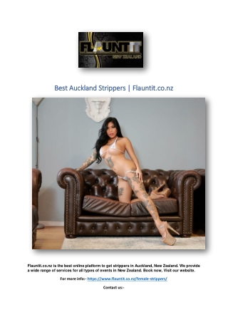 Best Auckland Strippers | Flauntit.co.nz