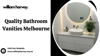 Quality Bathroom Vanities Melbourne