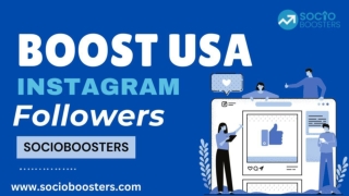 Boost USA Instagram Followers - SocioBoosters