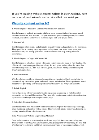 if you re seeking website content writers