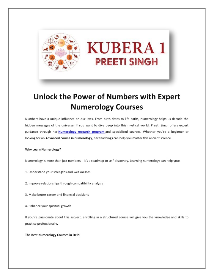 unlock the power of numbers with expert