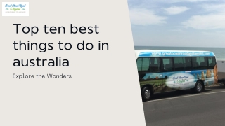 Top ten best things to do in australia-