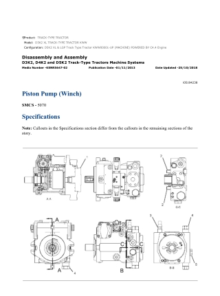 Caterpillar Cat D5K2 XL TRACK-TYPE TRACTOR (Prefix KWW) Service Repair Manual Instant Download (KWW00001 and up)