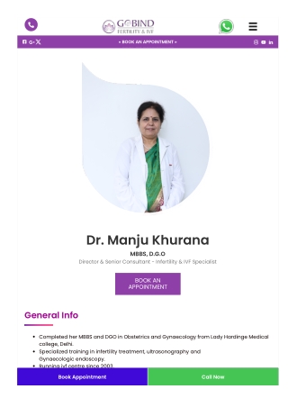 dr-manju-khurana- IVF Specialist in Haryana