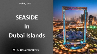 SEASIDE In Dubai Islands By Tesla Properties providing Luxury Villas for Rent