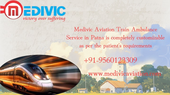 medivic aviation train ambulance service in patna