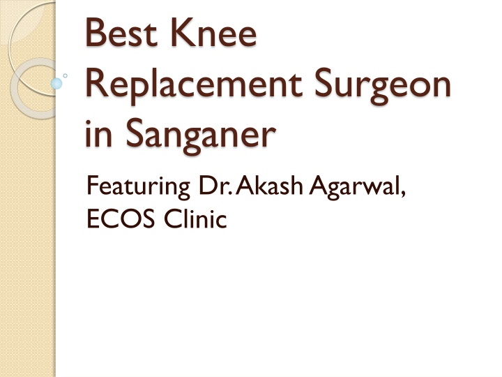 best knee replacement surgeon in sanganer