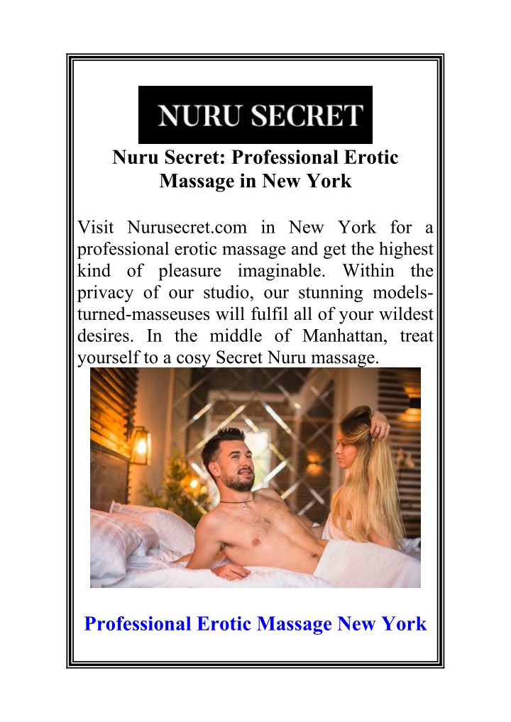 nuru secret professional erotic massage