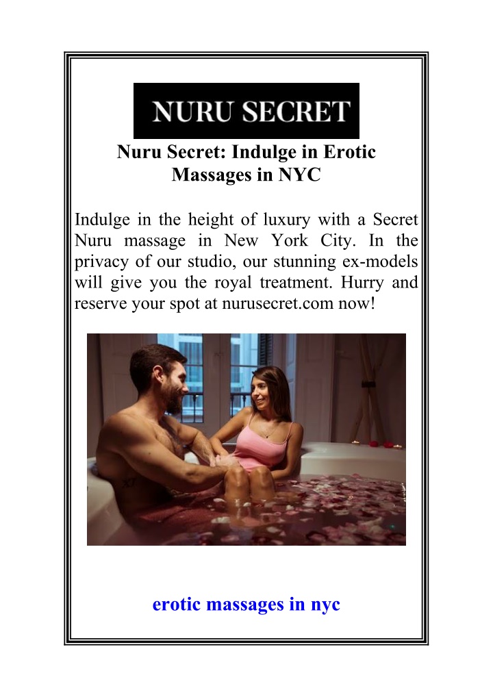 nuru secret indulge in erotic massages in nyc