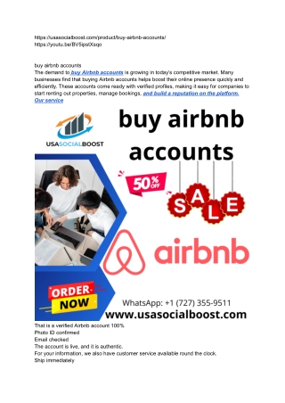 _buy airbnb accounts